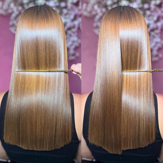 Hair Treatment Straightening Blowout Brazilian Smoothing Professional Results Salon and Home Use , Long Lasting organic results 4-6 months 4pc Set
