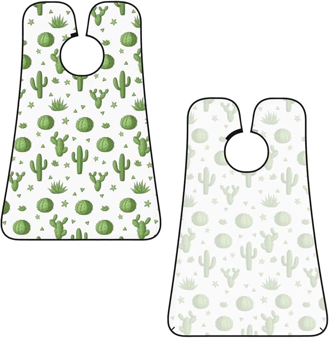 Men's Beard Maintenance Apron, Waterproof & Easy Clean, Cactus