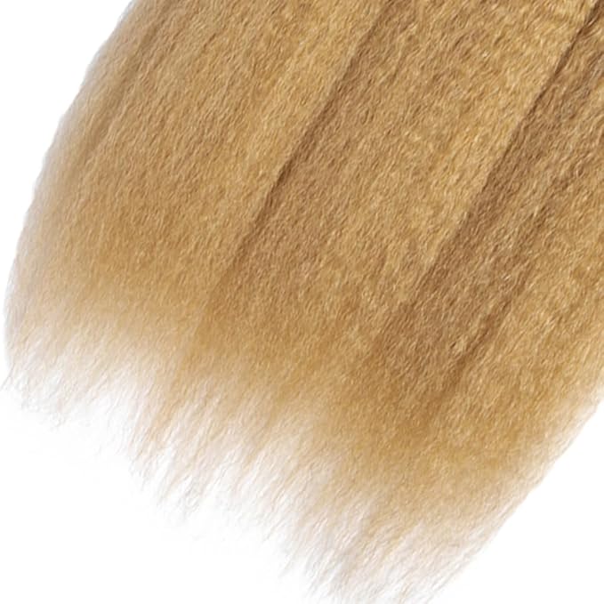 Ombre Blonde Bundles Human Hair 1B27 Kinky Straight Bundle Niegmeag Virgin Remy Hair 3 Bundles 26 28 30 Inch 2 Tone Black and Honey Blonde Yaki Bundle 150g