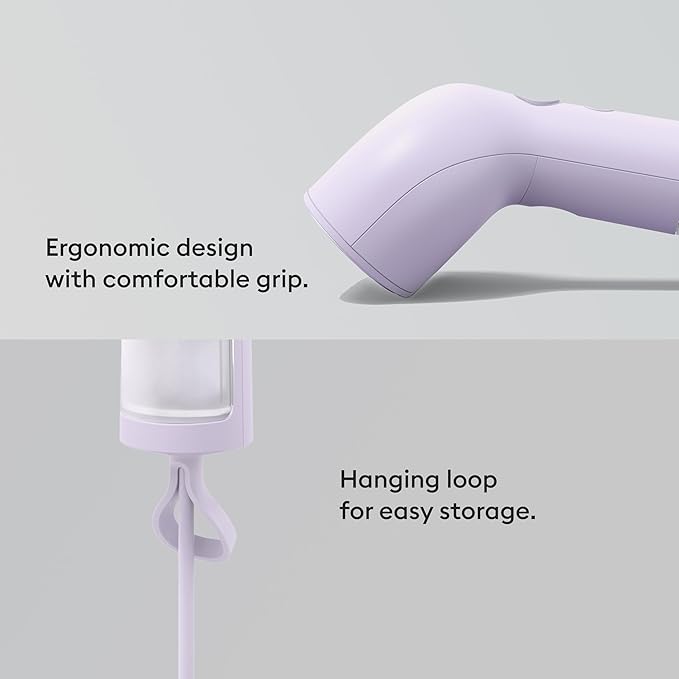Steamery Handheld Clothes Steamer Cirrus X, 1200W, Steam Output 20g/min, Heat up in 20 Seconds, Portable, Minimalistic, Scandinavian design, Purple