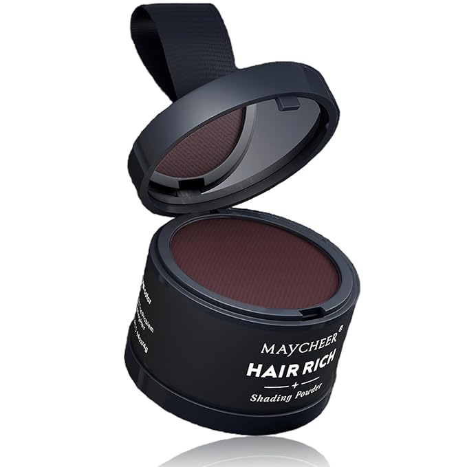 Maycheer Hairline Powder for Women - Hair Rich Shading Powder, 30 Colors Magic Root Cover Up (Chestnut Brown 07)
