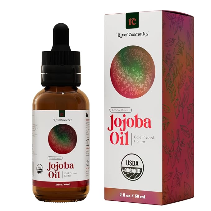 Organic Jojoba Oil, Cold Pressed Jojoba Oil for Face, Skin Care, and Hair Care, USDA Certified Organic 100% Pure, Hexane Free, 2 Fl Oz.