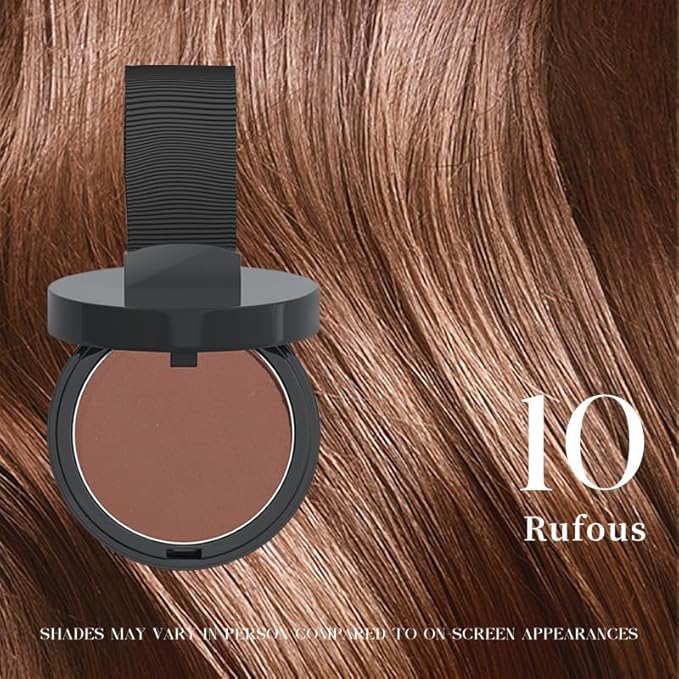 Maycheer Hairline Powder for Women - Hair Rich Shading Powder, 30 Colors Magic Root Cover Up (Rufous 10)