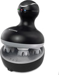 cotsoco Electric Scalp Head Massager, Scalp Hair Massage Waterproof Head Massager with 4 Heads 84 Nodes for Hair Growth and Stress Release Massage Black