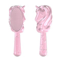 Glimmer Wish Unicorn Hair Detangler Brush for Kids – Gentle & Soft Bristles for Tangle-Free Locks – Anti-Frizz & Anti-Static – Hairbrush for Wet or Dry Use, Hair Brush for Girls and Women