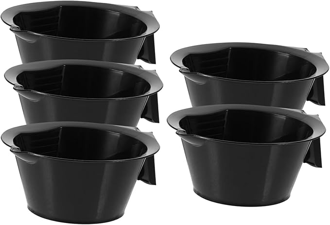 5PCS Professional Hair Dye Bowls Set Stackable Mixing Bowls for Hair Coloring for DIY Treatments and Salon Use