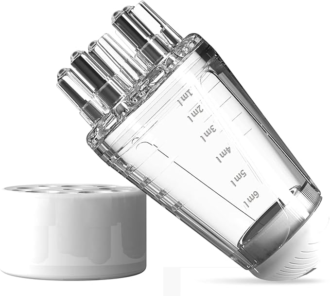 Scalp Applicator Comb, Scalp Oil Applicator, Root Comb Applicator Bottle for Hair, Hair Serum Applicator Suitable for Various Liquids, Suitable for Home and Travel-Transparent