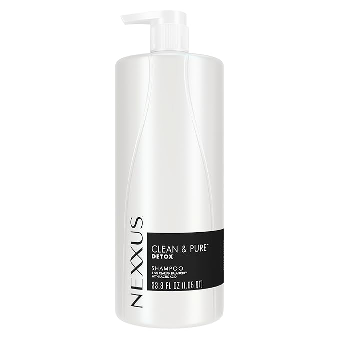 Nexxus Clean and Pure Clarifying Shampoo, With ProteinFusion, Nourished Hair Care Silicone, Dye And Paraben Free 33.8 oz