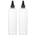 Applicator Bottle for Hair, 16.9oz 2 Packs Color Bottle Applicator with Ratio Graduated Scale, Hair Dye with Black Twist Top Cap