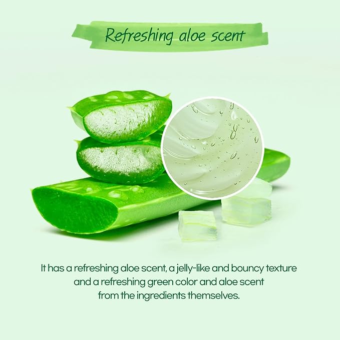 by.H Organic Aloe Vera Bulk Soothing Gel-Natural Moisturizer for Skin [90 PCS], Hair, Effective for Sunburns, Razor Burns, Gentle, Non-Greasy, Skincare [Made in Korea] Pouch - (3 Packs of 30 PCS)