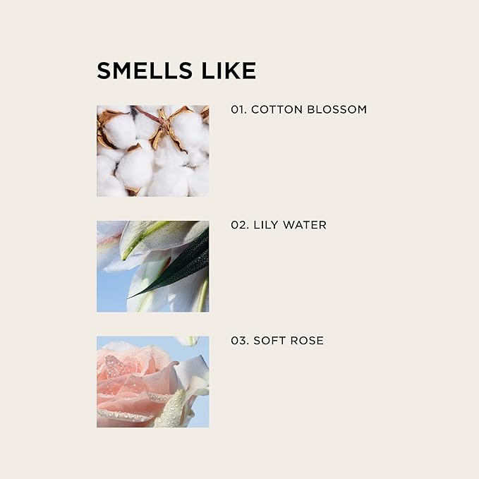 By Rosie Jane Body & Hair Perfume Mist (White Tee) - Clean Hair & Body Mist for Women - With Notes of Cotton Blossom, Lily Water & Soft Rose (115ml)