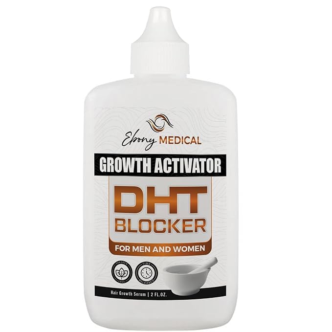 Ebony Medical DHT Blocker Hair Growth Serum for Thinning Hair – Hair Regrowth Treatment for Men & Women – Procapil Formula – Thickens Fine Hair – Liposomal Scalp Serum – 2 fl oz