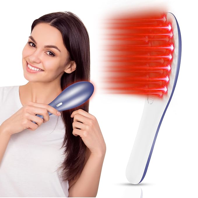 Laser Therapy Hair Growth Comb Model:Lasercomb-001, Hand-held Comb-Shaped Low Level Laser Therapy Device That emits Laser Light Designed to Promote Hair Growth in Women and Men.