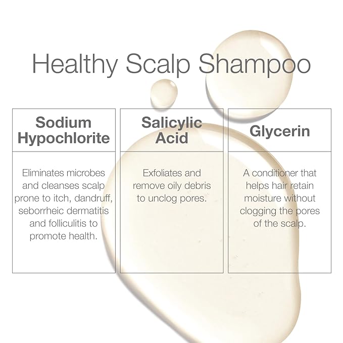 CLn Shampoo with Salicylic Acid – 3 fl oz, Clarifying Anti Dandruff Shampoo for Oily Hair, Itchy or Flaky Scalp Prone to Dandruff, Folliculitis & Seborrheic Dermatitis, Hypoallergenic Formula