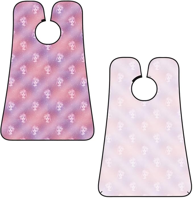 Beard Shaving Cape with Suction Cups, Pink Glitter Pattern Shave Bib, Non-Stick Waterproof Hair Catcher, Grooming Bib for Men Husband