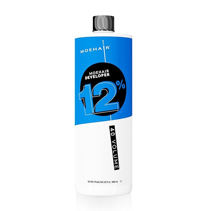 MOEHAIR Hair Developer 12% Hydrogen Peroxide | 40 Volume Developer | Lifts up to 6 Levels | Professional-Use 40V Developer | High Lifting Action | Paraben-Free | Peach Fragrance – 32 Fl. Oz …