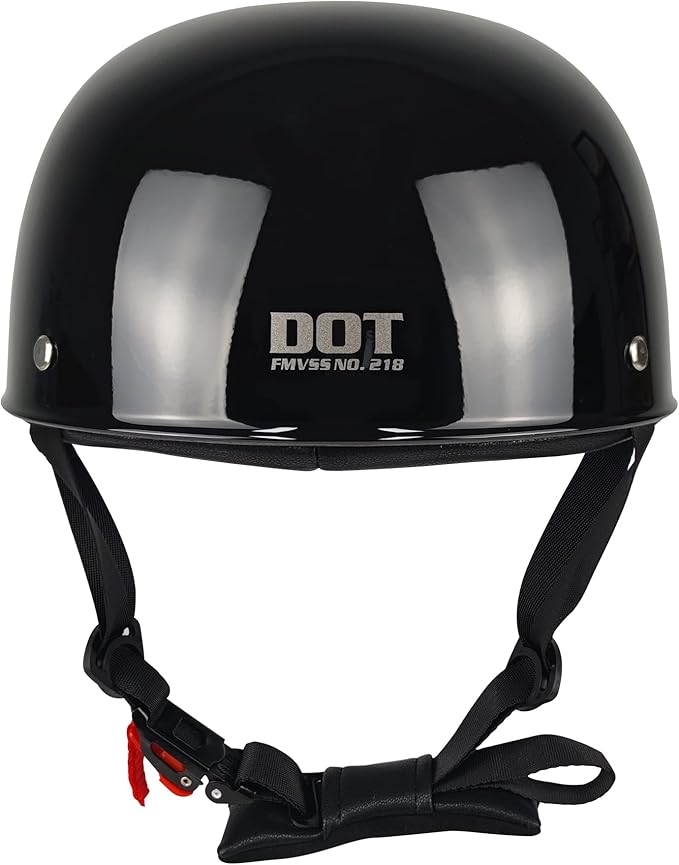 Baseball Motorcycle Helmet - Half Helmet Motorcycle Men Women for Bike Cruiser Chopper Moped Scooter with Gloves and Masks, Dot Approve