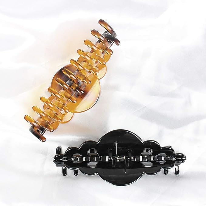 Ex-Large Plastic Hair Claw Clips for Women Big Hair Clips for Long Thick Hair Updo Strong Holding Jaw Clamps Jumbo Hair Clip