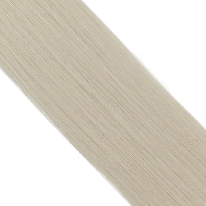 Full Shine Blonde Injection Tape in Hair Extensions 5Pcs Color 1000 Injected Tape in Extensions 22 Inch Virgin Human Hair Extensions Tape ins 12.5Gram Tape ins Human Hair Real Hair Extension for Women