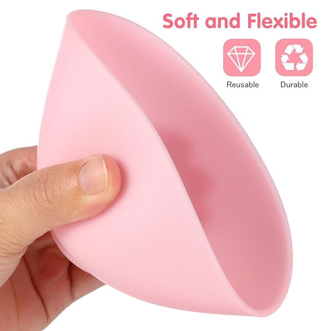 Facial Mask Mixing Bowls, Silicone DIY Face Mask Bowls for Hair Treatments and Oils, Cosmetic Beauty Tool for Home Salon Spa Face Skin Applicator