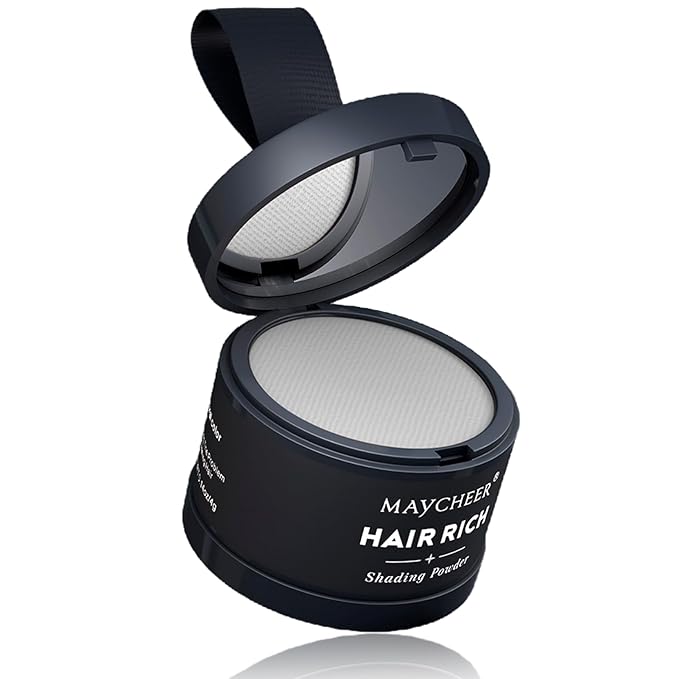 Maycheer Hairline Powder for Women - Hair Rich Shading Powder, 30 Colors Magic Root Cover Up (Rock Ash 23)