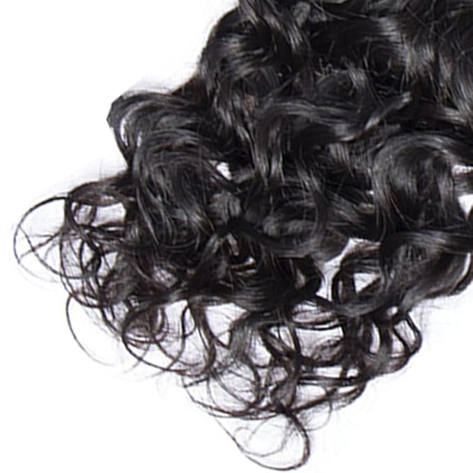 30 32 34 Inch Human Hair Bundles Color 1B Kinky Curly Bundles Niegmeag Peruvian Virgin Remy Hair Extensions Double Weft Soft and Silky Natural Black Curly Bundle Hair Weave