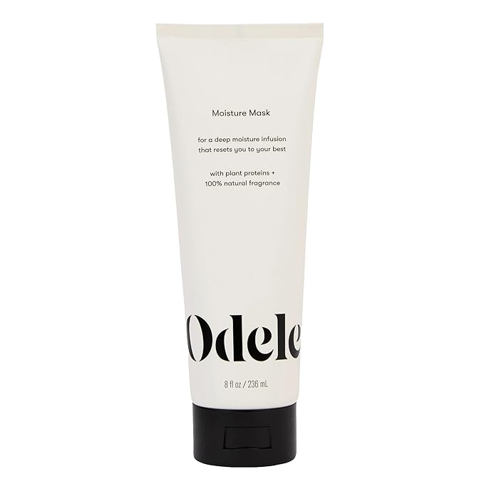 Odele Moisture Hair Mask, Conditioner Treatment with Jojoba and Argan Oils for All Hair Types + Textures, 8 Fl Oz