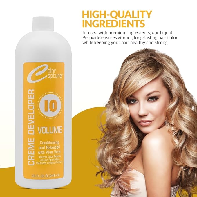Cream Developer, 10 Vol, Hair Color Enhancer - 32 Ounces