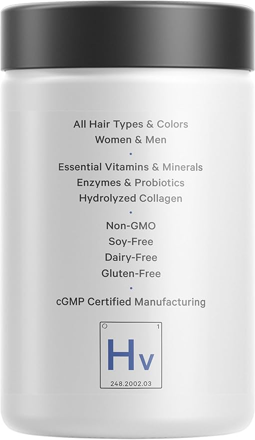Codeage Hair Vitamins 10000 mcg Biotin, Keratin, Collagen, Vitamin A, B12, C, D3, E, Zinc, Turmeric, Probiotics, Enzymes, Inositol - Hair Care Support - Healthy Hair Supplement Pills - 120 Capsules