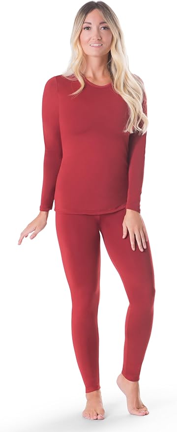 Rocky Thermal Underwear Women Long Johns Womens Thermals Top Bottom Set Fleece Lined Under Wear Clothes Base Layer Thermals
