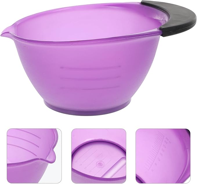 Hair Dye Mixing Bowls Hair Color Bowls Handle Wide and Deep Design