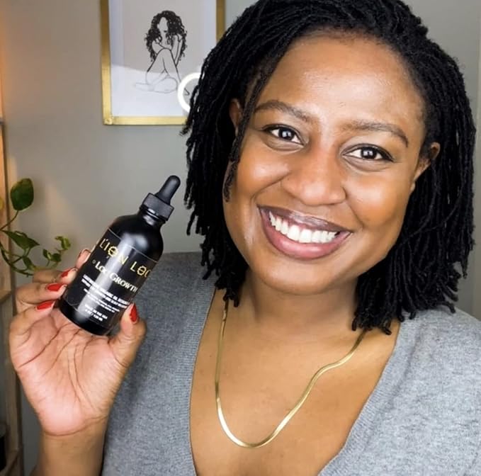 Lion Hair Growth Oil and Scalp Relaxer | Light Styling for Dreadlocks, Braidlocks, Braids, Faux Locs, Crochet Locs, Boho Locs, or Sisterlocks (4oz)