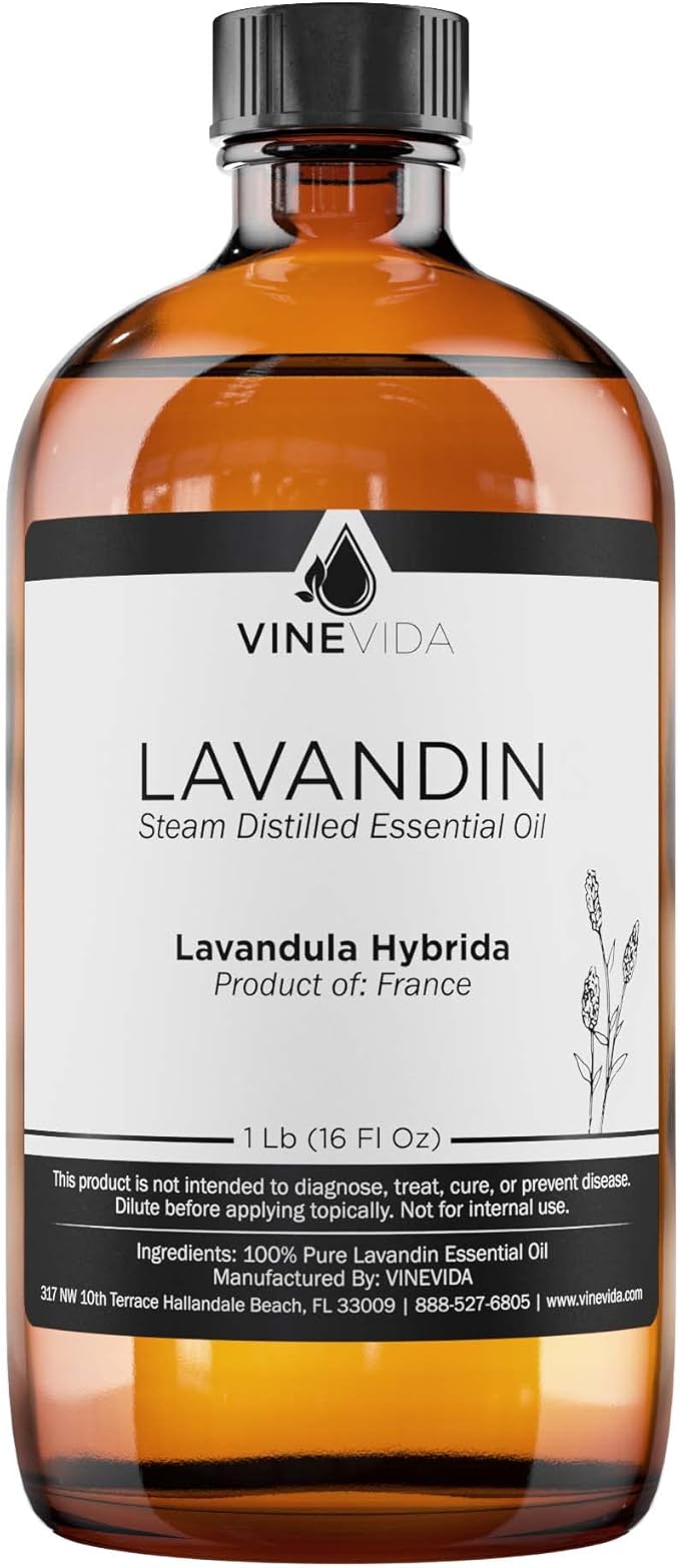 VINEVIDA Lavandin Essential Oil 16 oz - Undiluted, Pure, Vegan, and Sustainable