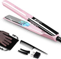 DORISILK 500 Degree High Temp Professional Hair Straightener，30s Fast Heating Ceramic Flat Iron ，2 in 1 Hair Straightener and Curler，Plasma Flat Iron Get Frizz-Free and Shiny(Pink)
