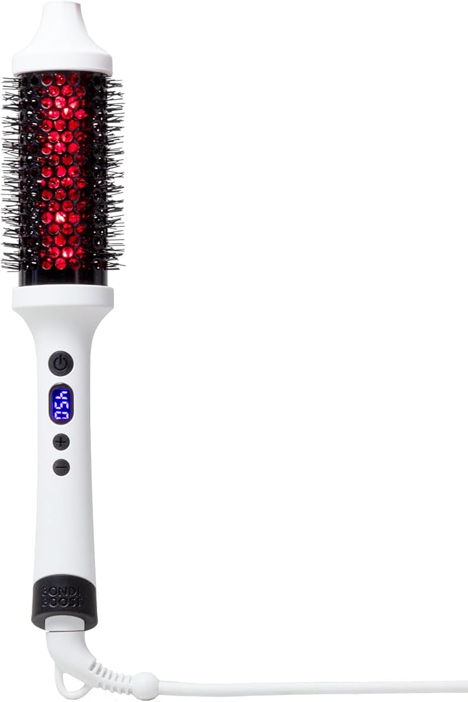 BONDIBOOST Infrared Thermal Brush, Heated Thermal Round Brush for Smooth + Shiny Hair, Dry Hair Styling for Instant Volume, Less Hair Breakage + Minimizes Snags, Frizz-Free