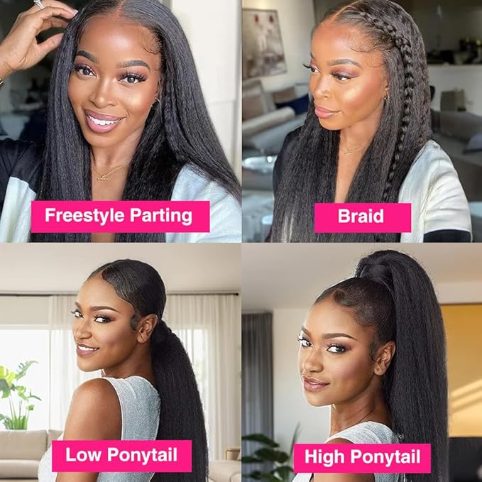 Invisi Edge Clip In Hair Extensions Human Hair 2 Pack 240g 16pcs Kinky Straight Invisible Clip Ins For Women Full Head Injected Clip Ins Remy Human Hair Extensions Natural Color 28inch