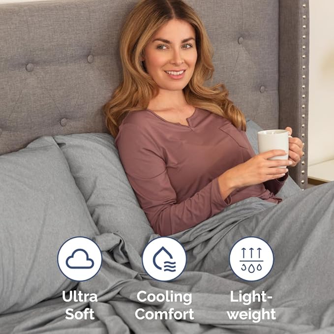 King Pillow Cases Set of 2 - Ultra Soft Hotel Quality Pillowcase Covers - Comfy, Cozy & Wrinkle Free - Shrinkage and Fade Resistant - Machine Washable Pillow Protectors - 2 Piece Set - Heathered Grey