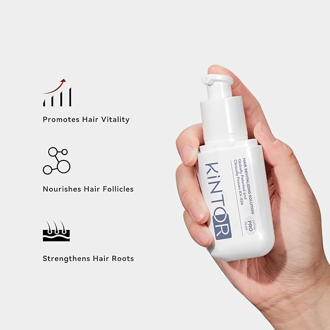 0.9% KX-826 KINTOR Hair Growth Spray,Strengthen Hair Nourish Hair follicles,Hair Care Products for Sparse Hair and Oily Hair Men&Women,240ml,Pro