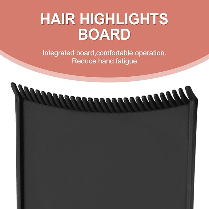 Professional Balayage Kit with Highlighting Board & Hair Dye Tools – Complete Hair Coloring Tools Set for Salon & Home Use, Reusable Hair Dying Tools for Highlights & Hair Color Application (black)