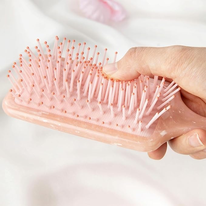Custom Hair Brushes For Women Personalized Birth Month Flower Name Hair Brush for Curly Hair Detangling Wet Hairbrush Birthday Christmas Gifts For Mother Daughter Grandma