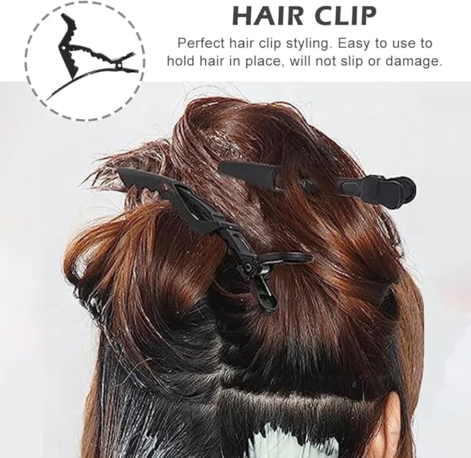 EMVANV 5 PCs Hair Dyeing Set,Hair Dye Coloring Kit Hair Bleach Kit Hair Coloring Tool with Folding Bowl Dyeing Brush Dyeing Comb and Hairpin(Black)