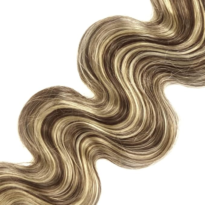 28 30 32 Inch P4/613 Human Hair Bundles Blonde Body Wave Bundles Niegmeag Hair 2 Tone Brown Mixed With Blonde Bundle Peruvian 8A Virgin Hair Extensions 100g/Pc