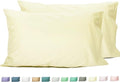 Sunflower King Pillowcases Set of 2, 100% Cotton King Pillow Cases 2, 20×40 inches Cream, Soft and Breathable