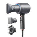 Wavytalk Blow Dryer, Blown Away Ionic Hair Dryer for Curly Hair with Diffuser, 1875W Fast Drying Blow Dryer with Ceramic Technology, 3 Attachments for All Hair Types, Light and Quiet, Grey