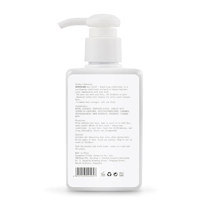 SOVONCARE Mocha Hair Color Depositing Conditioner Mask 5.28 OZ, Cruelty-Free