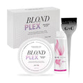 Hair Bar NYC Blond Plex 10X Lightener + 30 Volume Violet Developer Kit – Dust-Free Violet Bleach Powder (50g / 1.76 oz) + Anti-Brass Developer (120 ml / 4.06 fl oz) – Bond-Building Formula