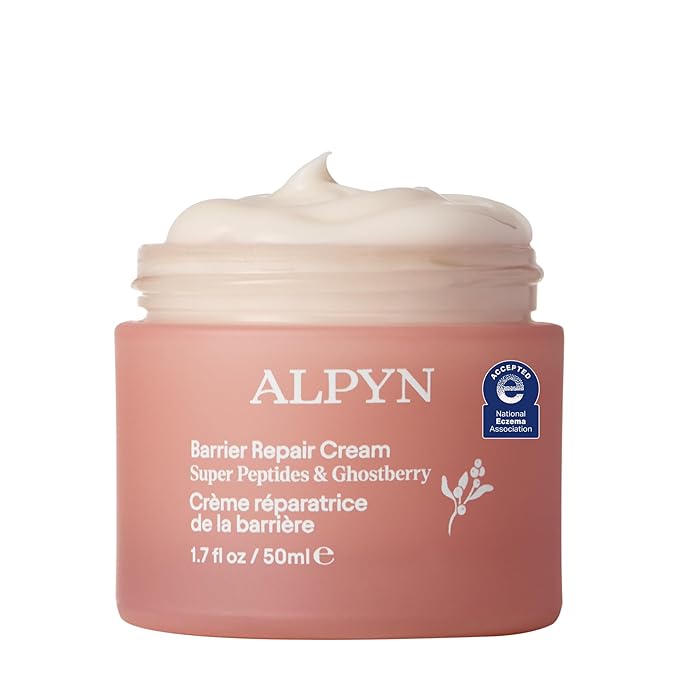 Alpyn Super Peptide & Ghostberry Moisturizer for Eczema, Barrier & Wrinkle Repair | Calm & Soothe Against Redness & Irritation | 1.7 oz / 50 ml