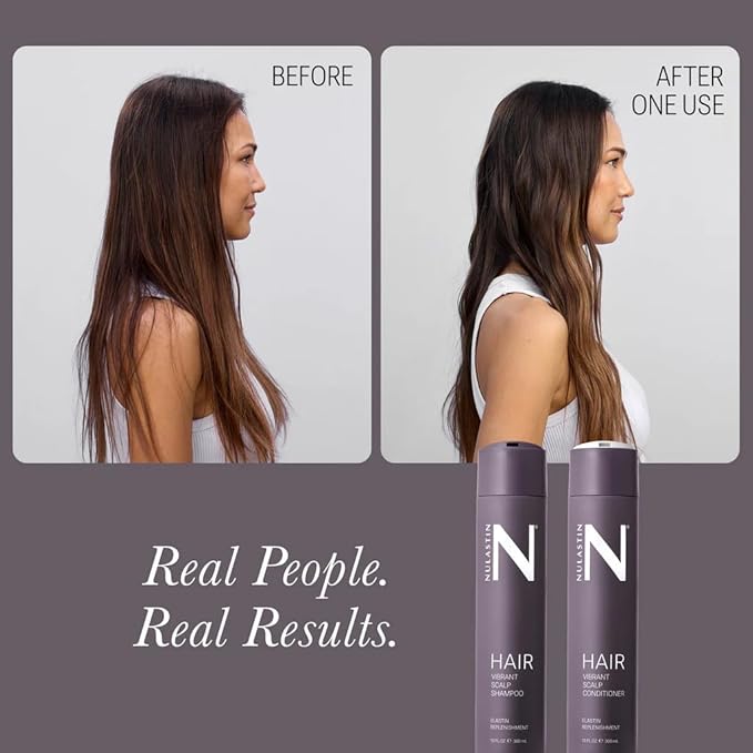 NULASTIN Vibrant Scalp Hair Conditioner - Volumizing Conditioner for Fine Hair - Supports the Appearance of Fuller, Healthy-Looking Strands at the Root - Color-Safe, Silicone Free & Vegan (10 Fl Oz)