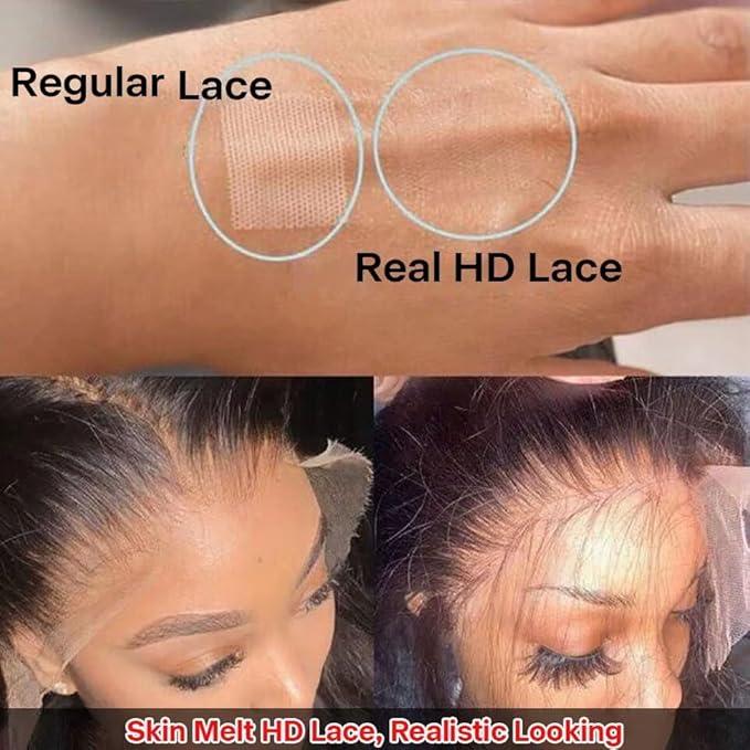 Hidden Strap Invisi Strap Straight 360 Glueless Wigs Human Hair Pre Plucked Pre Bleached Brazilian Virgin Wig With Drawstring 250 Density HD Full Lace Front Wigs Human Hair 16Inch