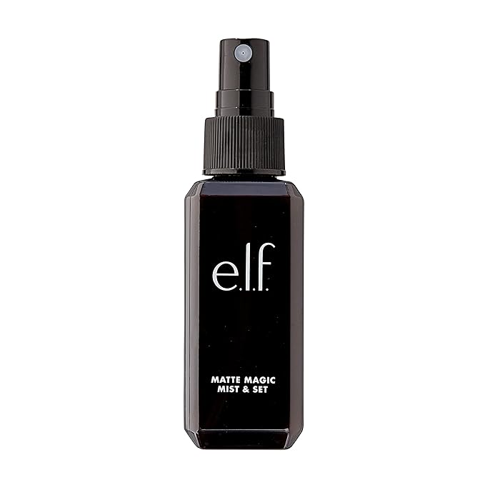 e.l.f., Matte Magic Mist & Set - Small, Lightweight, Long Lasting, Mattifying, Revitalizes, Controls Shine, Refreshes, Hydrates, All-Day Wear, 2.0 Fl Oz